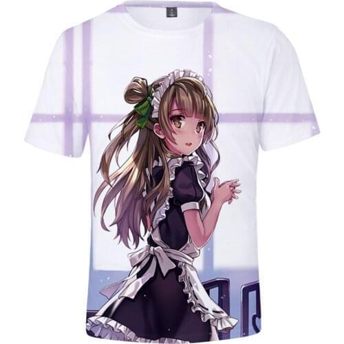 LoveLive! Kotori Minami μs 3D Print Spring Summer Preppy Men/Women Street Clothes T-shirt Streetwear Kawaii Streetwear style