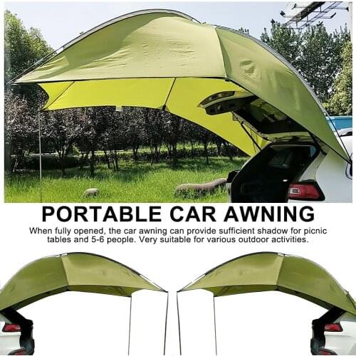 Outdoor Lightweight Waterproof Tent Durable Auto Camping SUVSedan Anti-uv Tent For Beach Camping Traveling Shade Awning Dropship