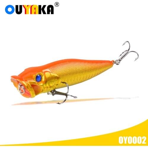 Floating Popper Fishing Lures Isca Artificial Weights 12.5g 90mm Baits Topwater Tackle Articulos Wobblers Pesca Pike Fish Leurre