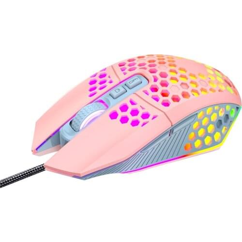 Wired Gaming Mouse with 7 Button Gamer Mice RGB Backlit 8000 DPI Optical Sensor Ultralight for PC Gamer