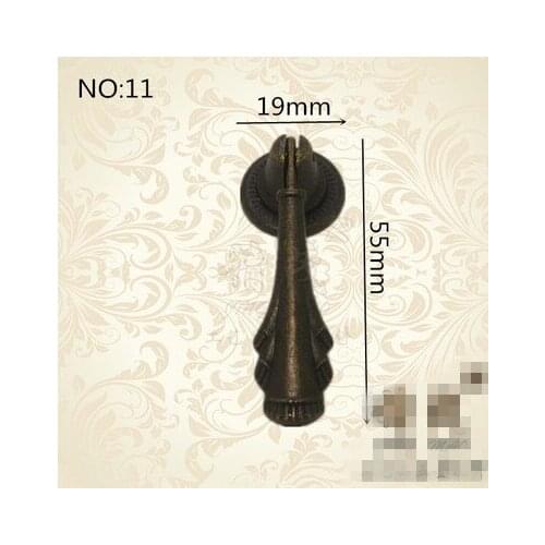 A14 Zinc alloy European Garden single hole copper zinc alloy handle antique wardrobe cabinet door door handle style