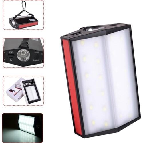 Camping Lamp LED Rechargeable Outdoor Tent Light Lantern Charger Tent Light Hand Emergency Lighting Flashlight