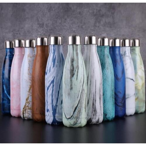 Insulated Stainless Steel Thermo Bottle Cola Cups Thermos Double Wall Vacuum Flasks Portable Travel Outdoor Sports Bottles 500ML