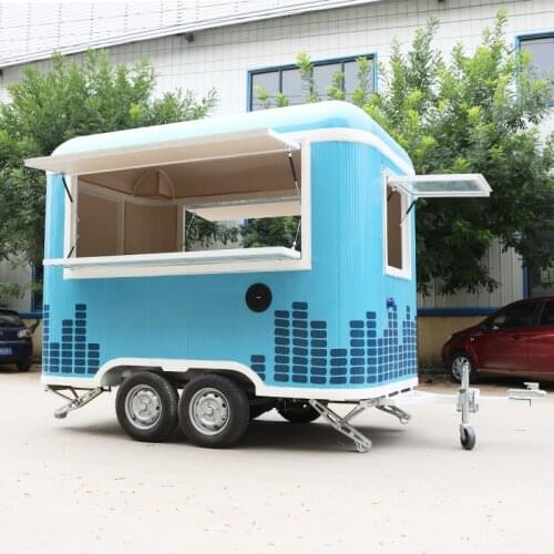 Hot Dog Trailer Mobile Mini Kitchen Gelato Fast Food Ice Cream Truck