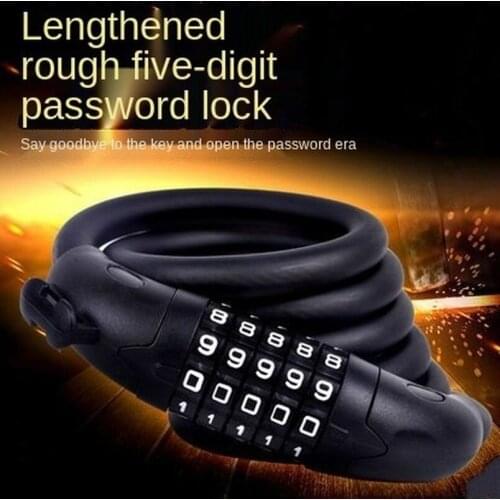 Bicycle lock code TY566 matte anti-theft dead fly bicycle electric bicycle fixed cable lock equipment accessories