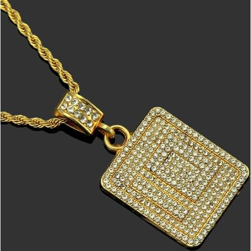Xuanpai European and American Jewelry personality hip hop dance accessories mens trendy Figure 10 hip hop Pendant