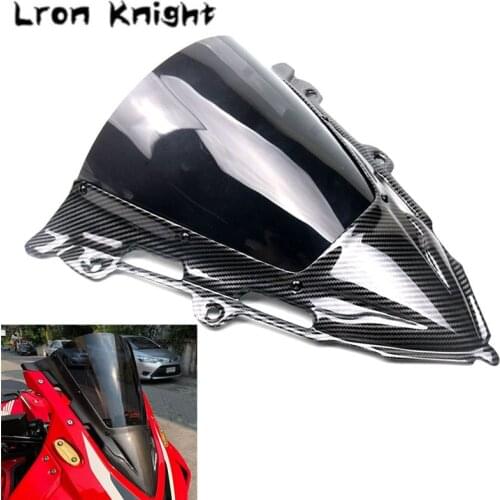 2020 For HONDA CBR650R CBR 650R CBR-650R 2018 2019 Motorcycle Carbon Fiber Windscreen Screen Protector Wind Screen Windshield