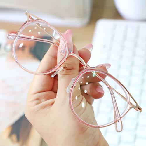 1Pc Cat Eye Anti Blue Rays Eyeglasses Womens Blue Light Blocking Computer Glasses Female Plain Mirror Glasses Frame Eyewear