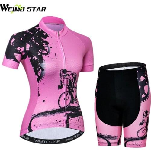 Women Cycling Jersey Shorts Set pro team Bicycle Cycling Clothing Summer Quick Dry mtb Bike Jersey Wear Clothes Ropa Ciclismo