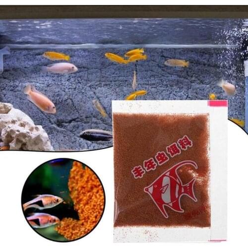 1 Pcs Harvesting Shrimp Eggs Free Of Hatching Feeding Young Tank Supply Tropical Fish Feed Bait Birth Fish M7I8