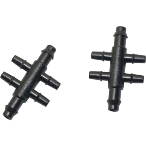 20 Pcs Barbed Six-ways 4/7mm To 3/5mm Hose Splitters pipe tube connectors Home Garden Watering Irrigation Accessories