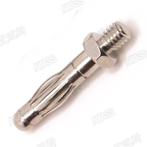 5pcs Amass 4mm Metal plugs copper and beryllium nickel plating T/L : M4.0/4.5 2.5g