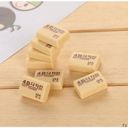 500 Pcs 4B Arts Eraser South Korea 50A Pencil Eraser School Office Supplies