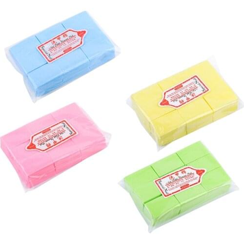 600x Nail Wipes Nail Art Gel Polish Remover Cotton Pads - Soft Absorbent Manicure Makeup Cosmetic Cotton Pads - Various Colors