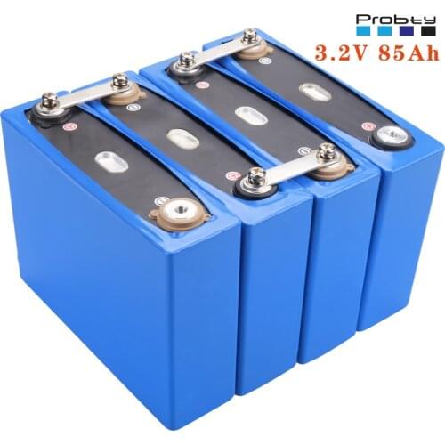 3.2V 85Ah cells Lifepo4 battery Grade A DIY 12V 24V Rechargeable Battery Pack with nickel tape + screws