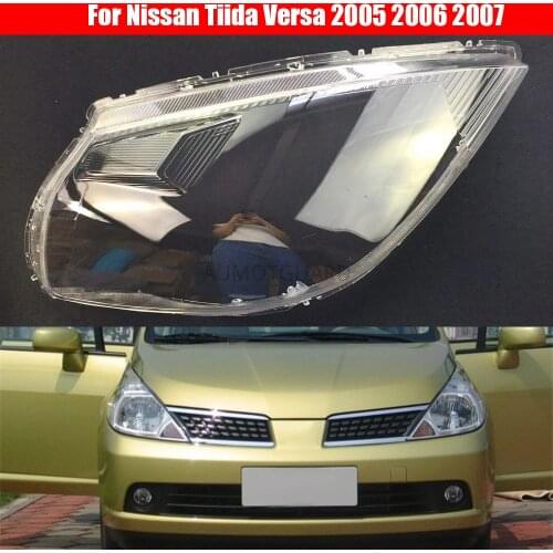 Car Headlamp Lens For Nissan Tiida Versa 2005 2006 2007 Car Replacement Auto Shell Cover