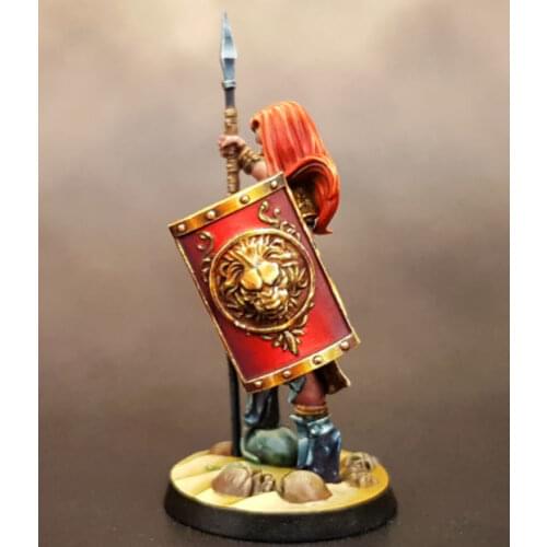 1/24 75mm 1/32 56mm Resin Model Figure Female Warrior Unpainted No Color RW-289