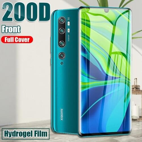 Front Full Hydrogel Film For Xiaomi Mi Note 10 Pro Ultra 9T A3 Lite CC9 E 9 SE Soft Screen Cover Protector Not Glass