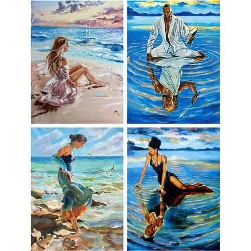 Canvas Size Kamy Yi Full Square/Round 5D Diamond Painting Woman Needlework DIY Diamond Embroidery Portrait Mosaic Decor Craft