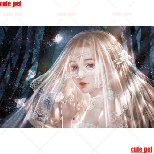 Wallpaper New 5D Elf bride Crystal Round square Diamond Painting DIY Diamond Painting Embroidery Home Decor Diamond Mosaic Gift