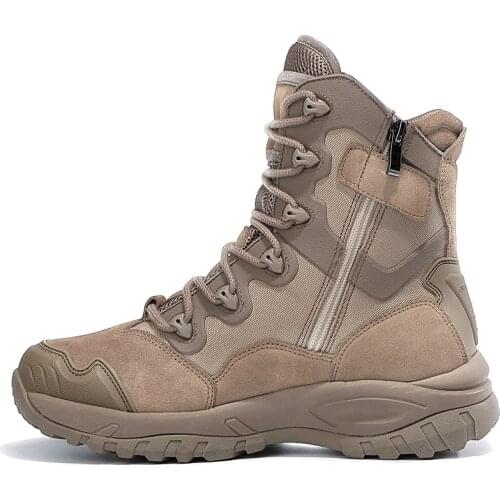 Winter Autumn Men Military Boots Quality Special Force Tactical Desert Combat Ankle Boats Army Work Shoes Leather Outdoor Boots