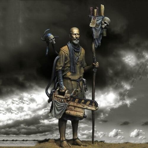 New Unassembled 1/24 ancient warrior stand Resin Figure Unpainted Model Kit