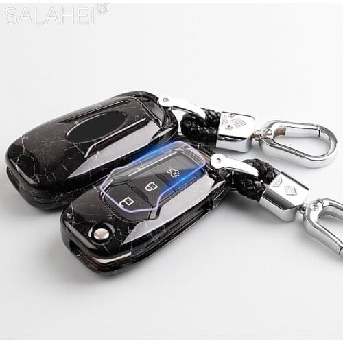 New ABS Car Remote Key Cover Case For Ford Ranger Fusion Fiesta Mondeo Mk4 Escort Everest key holder For car Accessories