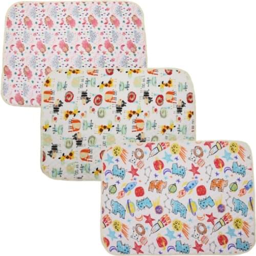 Changing Pads Diaper Newborn Baby Replacement Waterproof Breathable Print Pads Baby Washable Insulation Pads Kids Caring Product