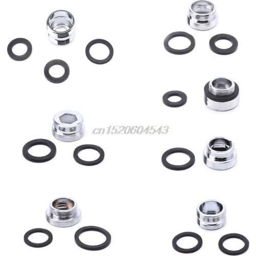 Solid Metal Adaptor Outside Thread Water Saving Kitchen Faucet Tap Aerator Connector Kitchen Faucet Adapter Water Purifier R09
