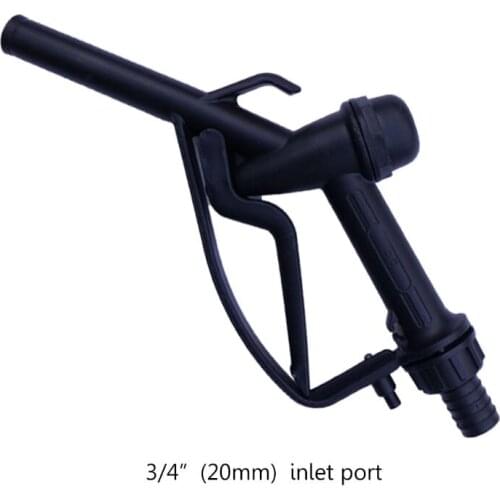 Plastic Manual Heavy Duty Fuel Nozzle with Hook 25mm/20mm Straight Spout -Diesel & Gasoline Nozzle Max Flow 45L/min