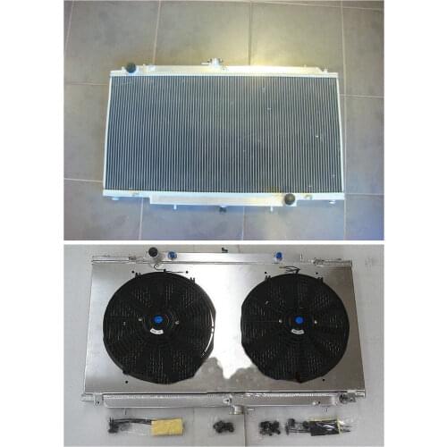 3 ROW 52MM Aluminum Alloy Radiator +Shroud +Fan FOR FOR Nissan GU PATROL Y61 TB45E 6 Cyl Petrol 4.5L Automatic/Manual 1997-2001