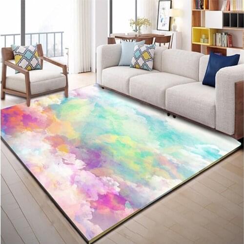 Luxury Nordic Living Room Carpet 3D Pattern Child Bedroom Thicken Play Rugs Kids Room Mat Carpets Decor Home Hallway Large Floor