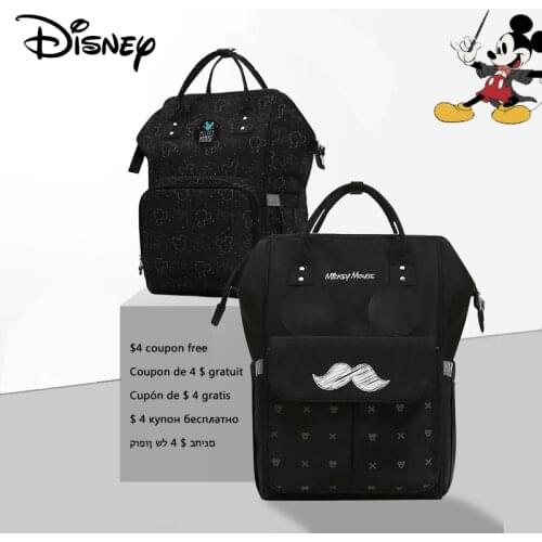 Disney Mickey Baby USB Diaper Bags Mommy Bag for Baby Multifunctional Baby Stroller Bag Mommy Travel Large Capacity Backpack