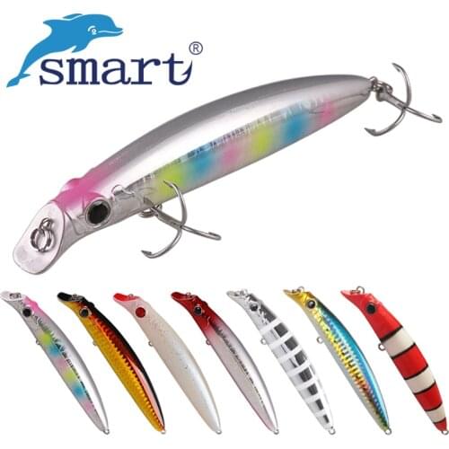 SMART Floating Minnow Bait 115mm 19g Hard Fishing Lure VMC Hook Isca Artificial Para Pesca Leurre Souple Peche Fishing Tackle