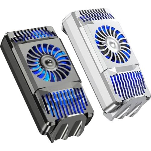 Fast Cooling Fan Cooler for 4-6.5 inches Phones, Portable Radiator Mini Mobile Ice Porcelain Heatsink for Game Playing