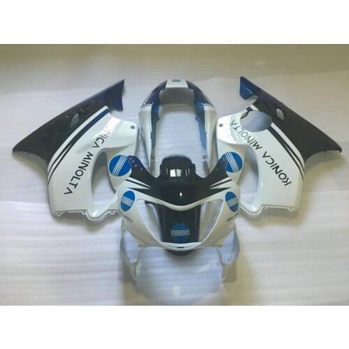 Top-rated Injection mold Fairing kit for HONDA CBR600F4 99 00 CBR600 F4 1999 2000 ABS white black Fairings set+gifts HO05