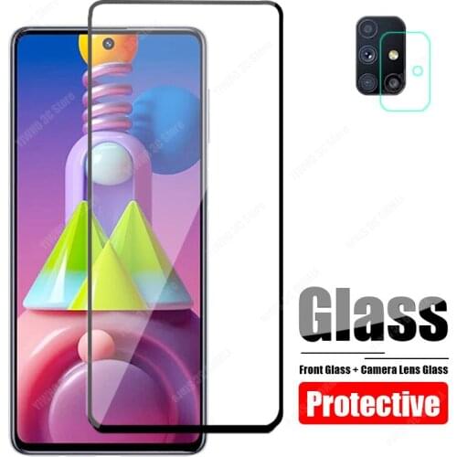For Samsung Galaxy M51 Protective Glass Phone Camera Film On For Samsung M51 Protector Screen Glass Tempered SamsungM51