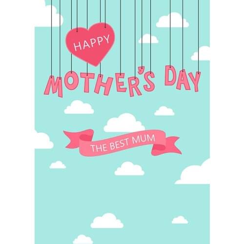 2020 Happy Mothers Day photo backgrounds polyester portrait Mum photography backdrop for photo studio props photophone lv-153