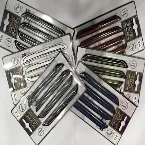 4Pcs/Set Car Door Protector Bumper Strip Front Rear Door Soft Rubber Strip Universal Scraper Body Protection Bumper Stickers