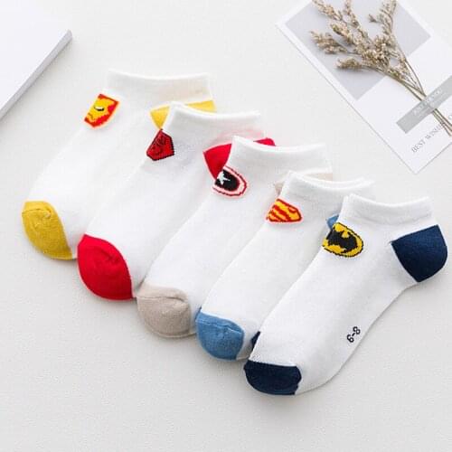 5 Pairs/lot Children Socks Boy Girl Cotton Fashion Breathable Mesh Socks Spring Summer High Quality 1-12T Kids Birthday Gifts