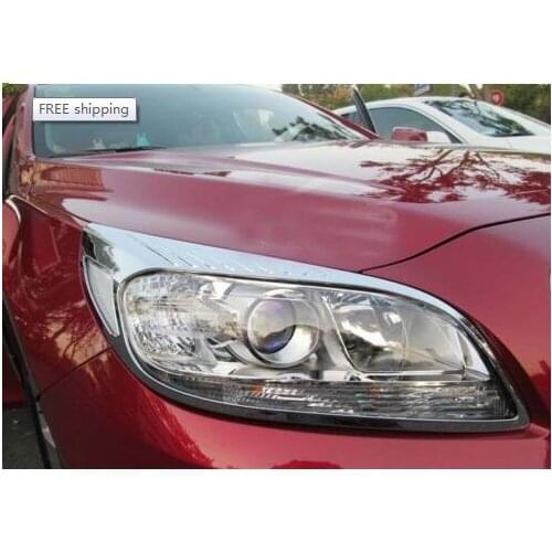 Abs Chrome Head Light Lamp Trim 2PCS for Chevy Malibu 2013