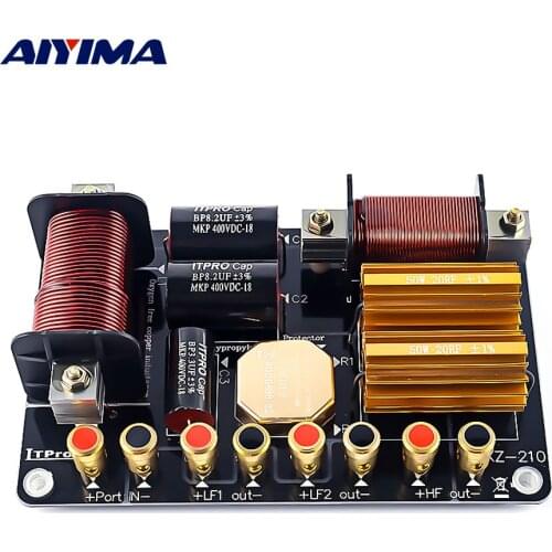 AIYIMA 800W 1000W 2 Way Crossover Audio Divider Tweeter Bass Professional Stage Sound Speaker Frequency Divider Crossover Filter