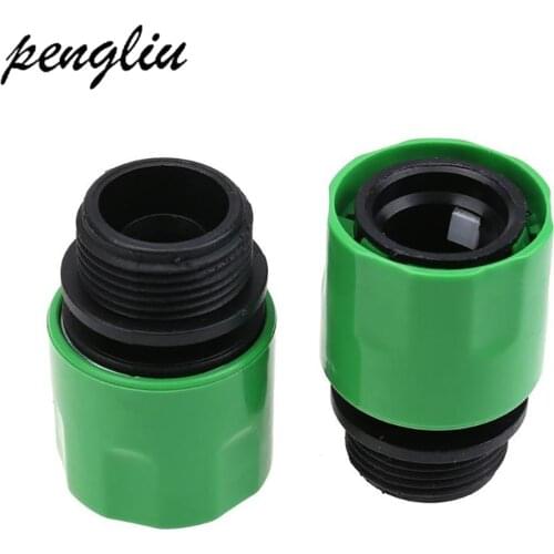 5 pcs Quick Connectors Irrigation Hose Connect Fast Coupling Pipe With 3/ 4 Supply Garden Hose Male Thread Connector IT235