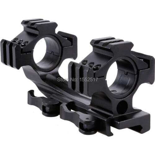 FIRE WOLF Quick Release Scope Mount 1" 25mm/30mm Dual Ring Cantilever Heavy Duty Rail 20mm