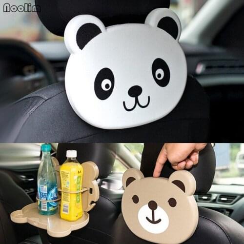 NOOLIM Auto Car Back Seat Table Drink Food Cup Tray Holder Foldable Cup Holder Stand Desk Storage Shelves Car Accessories