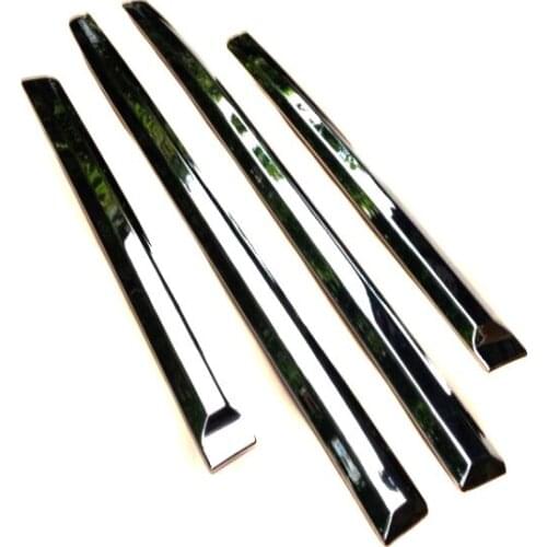 For Chevrolet Trax 2014 2015 2016 car styling cover ABS chrome Side Door Body trim stick Strip Molding Streamer lamp panel 4pcs