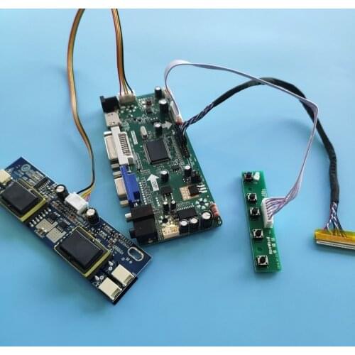 Kit for LM230WF1(TL) 30pin Controller Board HDMI+DVI+VGA LCD Audio Driver LED Display Screen Monitor 1920X1080 Panel 4 lamps 23"