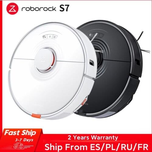 2021 Newest Roborock S7 Robot Vacuum Cleaner Sonic Mopping WiFi App Control Auto Sweep Dust Sterilize New Rubber Floating Brush
