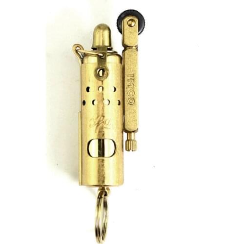 Genuine IMCO pure copper trenches Mechanical vintage wheel kerosene Gasoline smoking igniter Unusual Retro Windproof oil lighter