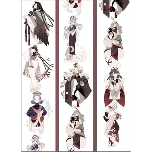 2021 New Fairy Gothic Girl Washi Tape for Card Making Bullet Journal DIY Scrapbooking Label Sticker